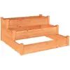 vidaXL Lit surélevé de jardin marron 120x120x56cm bois massif de sapin