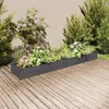 vidaXL Lit surélevé de jardin doublure 240x45x25 cm bois massif sapin