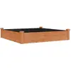 vidaXL Lit surélevé de jardin doublure 120x120x25 cm bois massif sapin