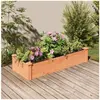 vidaXL Lit surélevé de jardin doublure 120x45x25 cm bois massif sapin