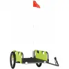 vidaXL Remorque de vélo vert tissu oxford et fer