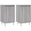 vidaXL Buffets 2 pcs sonoma gris 40x35x70 cm bois d'ingénierie