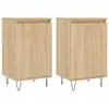 vidaXL Buffets 2 pcs chêne sonoma 40x35x70 cm bois d'ingénierie