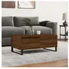 vidaXL Table basse Chêne marron 90x50x36,5 cm Bois d'ingénierie
