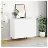 vidaXL Buffets 2 pcs blanc 40x35x70 cm bois d’ingénierie