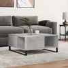 vidaXL Table basse gris béton 80x80x36,5 cm bois d'ingénierie