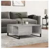 vidaXL Table basse sonoma gris 80x80x36,5 cm bois d'ingénierie