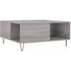 vidaXL Table basse sonoma gris 80x80x36,5 cm bois d'ingénierie