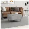 vidaXL Table basse gris béton 55x55x36,5 cm bois d'ingénierie