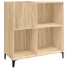 vidaXL Armoire à disques chêne sonoma 84,5x38x89 cm bois d'ingénierie