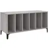 vidaXL Armoire à disques sonoma gris 100x38x48 cm bois d'ingénierie