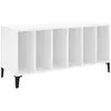 vidaXL Armoire à disques blanc 100x38x48 cm bois d'ingénierie