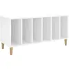 vidaXL Armoire à disques blanc 100x38x48 cm bois d'ingénierie