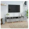 vidaXL Meuble TV gris béton 150x30x44,5 cm bois d'ingénierie