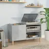 vidaXL Armoire à disques gris béton 84,5x38x48 cm bois d'ingénierie