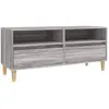 vidaXL Meuble TV sonoma gris 100x34,5x44,5 cm bois d'ingénierie
