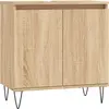 vidaXL Armoire de bain chêne sonoma 58x33x60 cm bois d'ingénierie