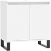 vidaXL Armoire de salle de bain blanc 58x33x60 cm bois d'ingénierie