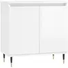 vidaXL Armoire de bain blanc brillant 58x33x60 cm bois d'ingénierie