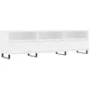 vidaXL Meuble TV blanc 150x30x44,5 cm bois d'ingénierie
