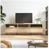 vidaXL Meuble TV chêne sonoma 150x30x44,5 cm bois d'ingénierie