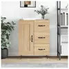 vidaXL Buffet chêne sonoma 69,5x34x90 cm bois d'ingénierie