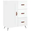 vidaXL Buffet Blanc brillant 69,5x34x90 cm Bois d'ingénierie