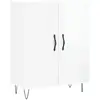 vidaXL Buffet Blanc brillant 69,5x34x90 cm Bois d'ingénierie