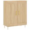 vidaXL Buffet chêne sonoma 69,5x34x90 cm bois d'ingénierie
