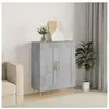 vidaXL Buffet gris béton 69,5x34x90 cm bois d'ingénierie