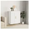 vidaXL Buffet blanc 69,5x34x90 cm bois d'ingénierie