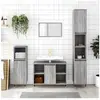 vidaXL Armoire salle de bain sonoma gris 80x33x60 cm bois d'ingénierie