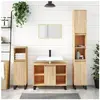 vidaXL Armoire salle de bain chêne sonoma 80x33x60cm bois d'ingénierie