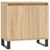 vidaXL Armoire de bain chêne sonoma 58x33x60 cm bois d'ingénierie