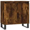 vidaXL Armoire de bain chêne fumé 58x33x60 cm bois d'ingénierie