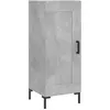 vidaXL Buffet Gris béton 34,5x34x90 cm Bois d'ingénierie