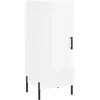 vidaXL Buffet Blanc brillant 34,5x34x90 cm Bois d'ingénierie