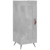vidaXL Buffet Gris béton 34,5x34x90 cm Bois d'ingénierie
