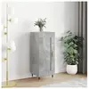 vidaXL Buffet Gris béton 34,5x34x90 cm Bois d'ingénierie
