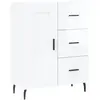 vidaXL Buffet Blanc brillant 69,5x34x90 cm Bois d'ingénierie