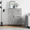 vidaXL Buffet sonoma gris 69,5x34x90 cm bois d'ingénierie