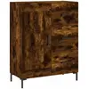 vidaXL Buffet chêne fumé 69,5x34x90 cm bois d'ingénierie