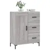vidaXL Buffet sonoma gris 69,5x34x90 cm bois d'ingénierie