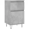vidaXL Buffet gris béton 40x35x70 cm bois d'ingénierie