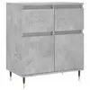 vidaXL Buffet Gris béton 60x35x70 cm Bois d'ingénierie