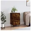 vidaXL Buffet chêne fumé 40x35x70 cm bois d'ingénierie