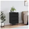 vidaXL Buffet noir 40x35x70 cm bois d’ingénierie