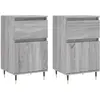 vidaXL Buffets 2 pcs sonoma gris 40x35x70 cm bois d'ingénierie