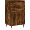 vidaXL Buffets 2 pcs chêne fumé 40x35x70 cm bois d'ingénierie