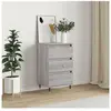 vidaXL Buffet sonoma gris 40x35x70 cm bois d'ingénierie